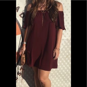 Off the shoulder dress